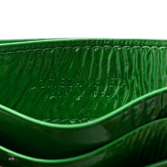 Bottega Veneta★金運UP!緑のカード入Intrecciato★現品限送料込 ボッテガヴェネタ BOTTEGA VENETA カードケース 名刺入れ マキシ