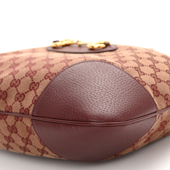 GUCCI Monogram Textured Dollar Calfskin Horsebit 1955 Cinch