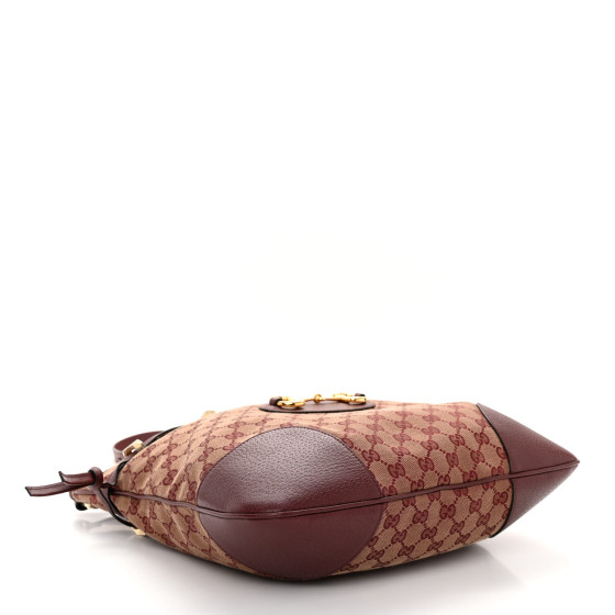 【GUCCI】1955 Horsebit Messenger Bag Sahara Rubino GUCCI GG MONOGRAM HORSEBIT 1955 LARGE SHOULDER BAG SAHARA