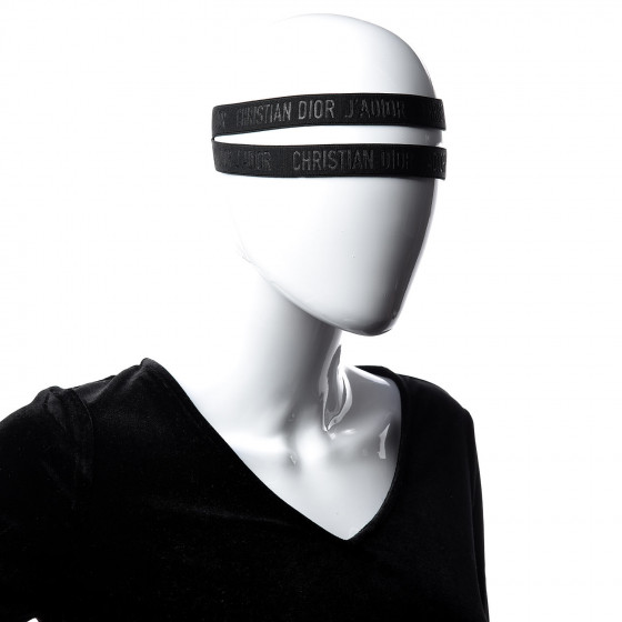 Christian Dior J'ADIOR ヘアバンド CHRISTIAN DIOR Polyester J'Adior Headband Black 394407