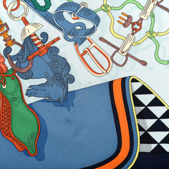 HERMES Tellier スカーフ les-chevaux-dechaines-