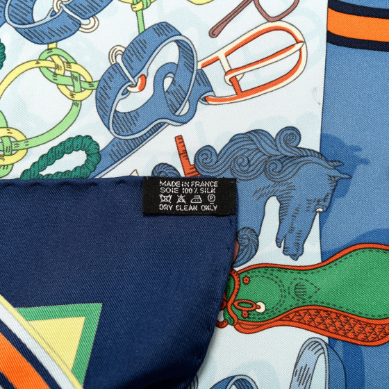 HERMES Silk Bouquets Sellier Scarf 90 694709 | FASHIONPHILE