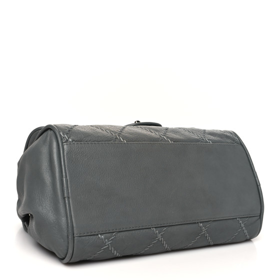 CHANEL Calfskin Ultimate Stitch Flap Gray 1690654 | FASHIONPHILE