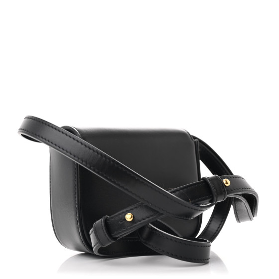 CELINE Shiny Calfskin Mini Claude Black 1686384 | FASHIONPHILE