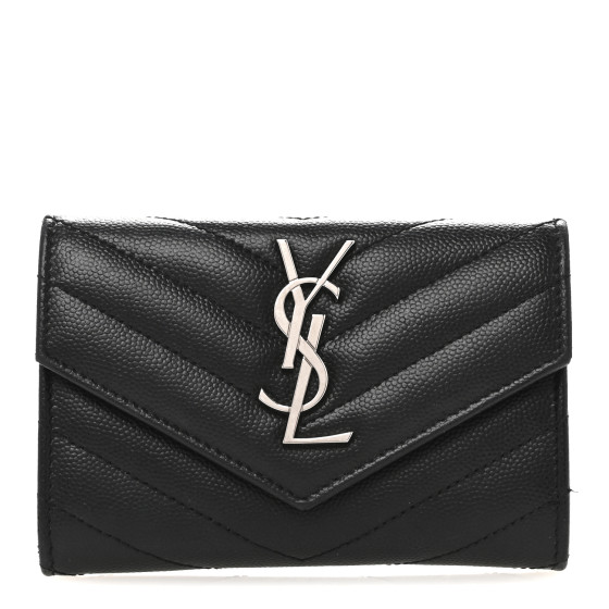 SAINT LAURENT Grain De Poudre Matelasse Chevron Small