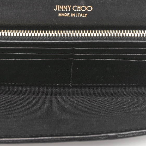 70%オフセールJIMMY CHOO MILLA LLIC LEATHER CHAIN WALLET Jimmy Choo Madeline Cherie Crossbody Wallet on Chain Powder