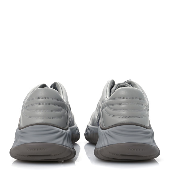 GUCCI New Nappa Sombre Interlocking G Ripple Mens Platform