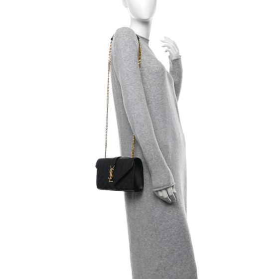 SAINT LAURENT Grain De Poudre Textured Mixed Matelasse