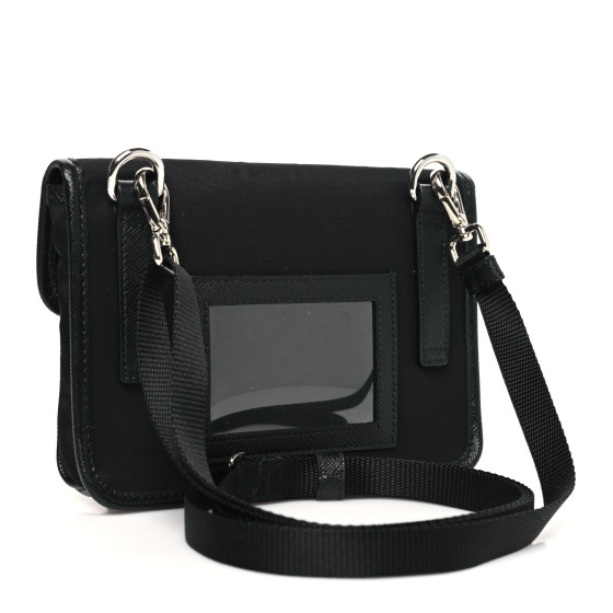 アクセサリーその他 Prada Black Re-Nylon phone case with shoulder strap PRADA Re-Nylon Saffiano Smartphone Case Crossbody Black