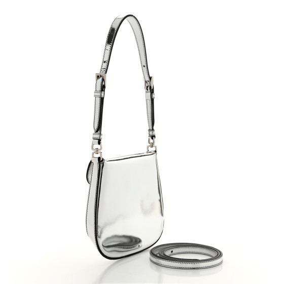 PRADA Spazzolato Mini Cleo Flap Adjustable Strap Shoulder