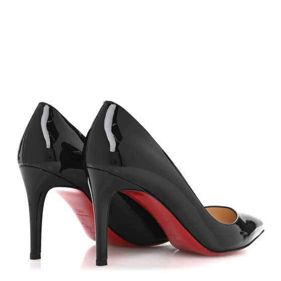 CHRISTIAN LOUBOUTIN Patent Pigalle Follies 85 Pumps 36.5