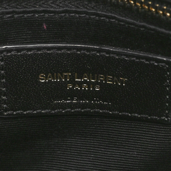SAINT LAURENT Calfskin Y Quilted Monogram Toy Loulou