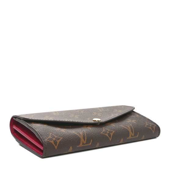 LOUIS VUITTON  WALLET NM MAHINA NOIR 未使用 LOUIS VUITTON Monogram Sarah Wallet NM Fuchsia 1692898