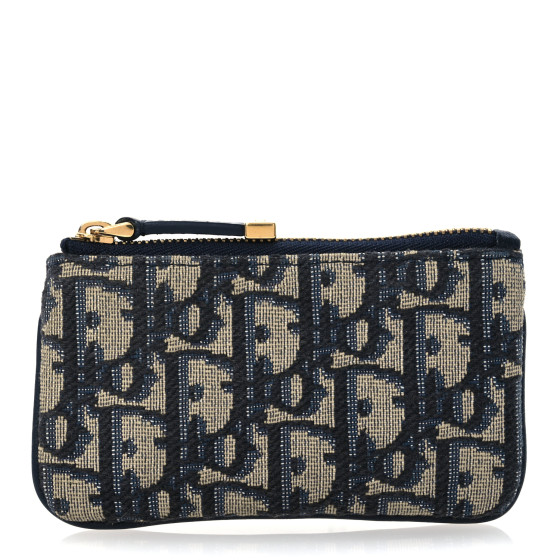 CHRISTIAN DIOR Oblique Key Case Blue 1688583 | FASHIONPHILE