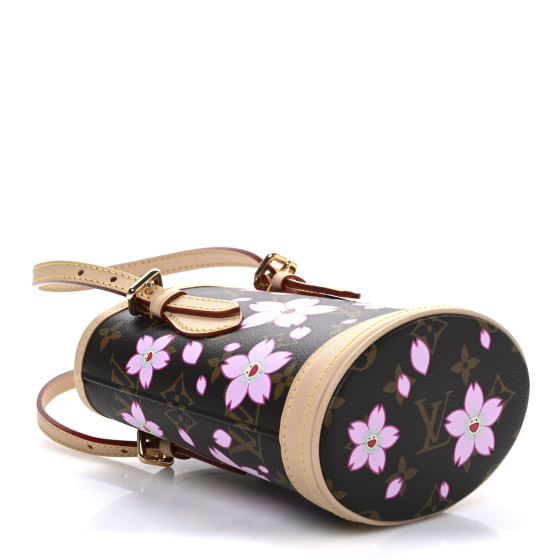 LOUIS VUITTON LV X TM Monogram Cherry Blossom Nano Bucket