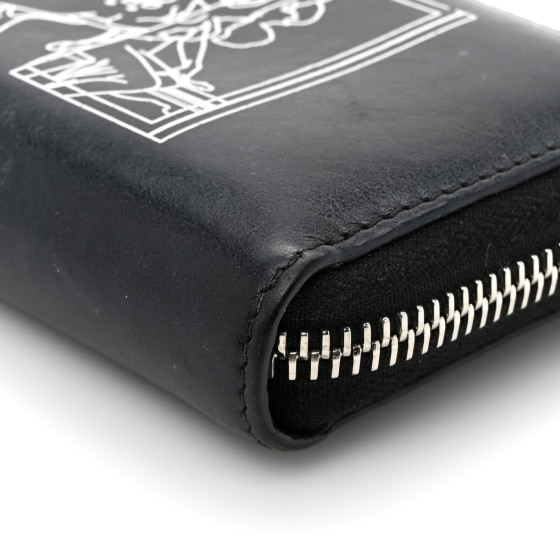 GIVENCHY バンビプリント　ウォレット GIVENCHY Calfskin Iconic Bambi Print Mini Zip Wallet Black