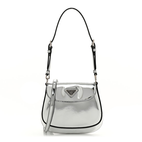PRADA Spazzolato Mini Cleo Flap Adjustable Strap Shoulder