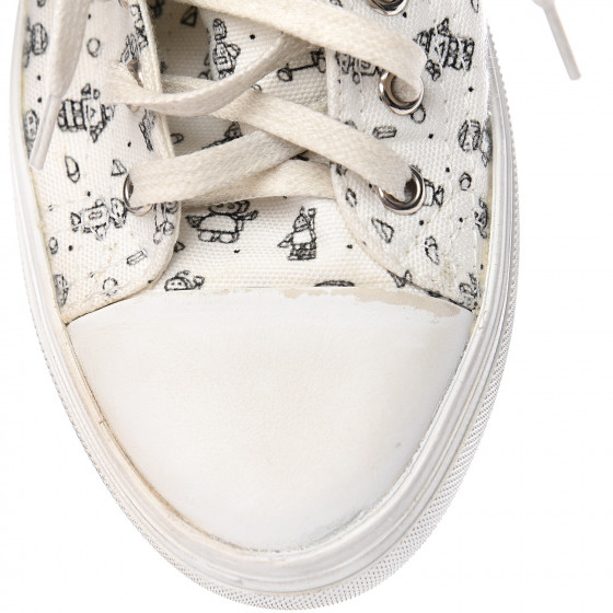 SAINT LAURENT Canvas Mini Robot Print Bedford Hightop