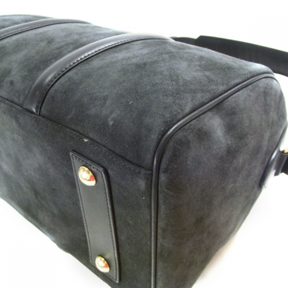 LOUIS VUITTON SCバッグ スエード ブラック LOUIS VUITTON Suede Calfskin SC Bag MM Asphalt 15544