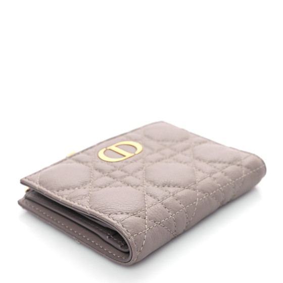 CHRISTIAN DIOR Grained Calfskin Supple Cannage Caro Dahlia