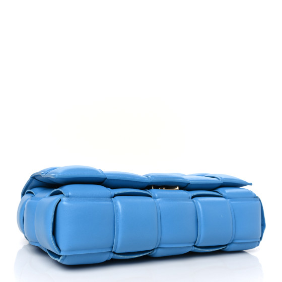 【BOTTEGA VENETA】Small Padded Cassette Bag Pool Bottega Veneta Small Cassette Shoulder Bag in Pool & Gold | FWRD