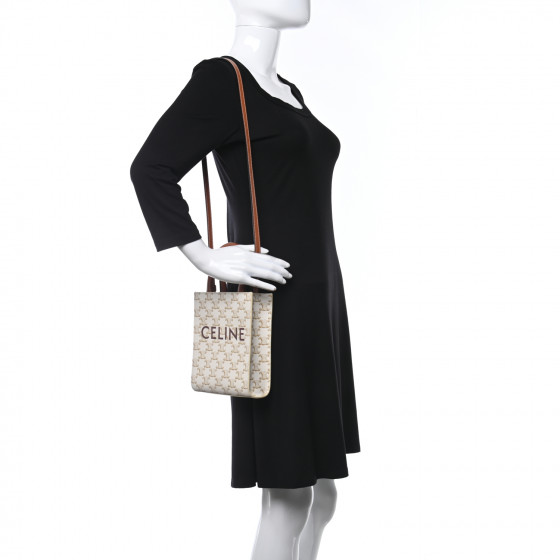 【CELINE】 TRIOMPHE CANVAS SMALL VERTICAL CABAS BAG $_12.JPG?set_id=880000500F