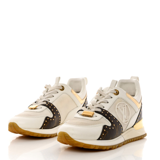 LOUIS VUITTON Calfskin Monogram Embellished Run Away