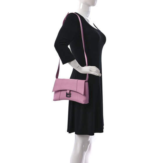 [Balenciaga] GG80101BC◆ Downtown XS-Candy Pink BALENCIAGA Semi Shiny Smooth Calfskin XS Downtown Shoulder