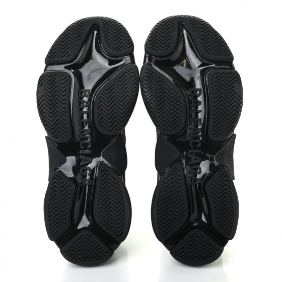 BALENCIAGA Technical Fabric Allover Logo Mens Triple S