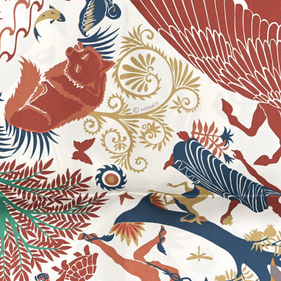 【美しい♪】HERMES ダブルフェイス Sous le Charme d'Orphee Sous le Charme d'Orphee double face scarf 90 | Hermès Australia