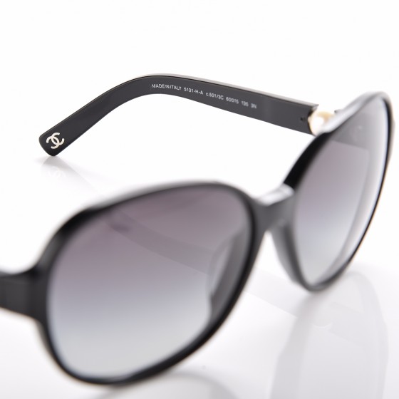 CHANELシャネル フェイクパール サングラス 5131-H-A CHANEL CC Pearl Sunglasses 5131-H-A Black 216169 | FASHIONPHILE