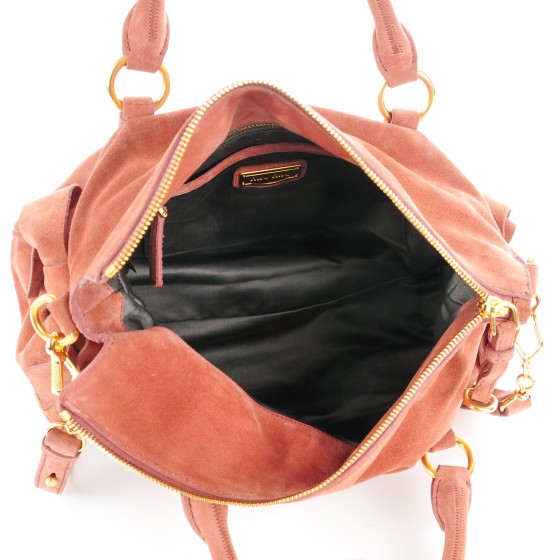 ★関税込み★ MiuMiu Bow Suede Bag MIU MIU Suede Lux Small Bow Bag Antico 159384 | FASHIONPHILE