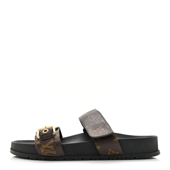 Louis Vuitton ブラック モカシン　　 ３８ Louis Vuitton ブラック モカシン 38