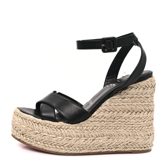 CHRISTIAN LOUBOUTIN Goatskin Mariza Zeppa 130 Espadrille
