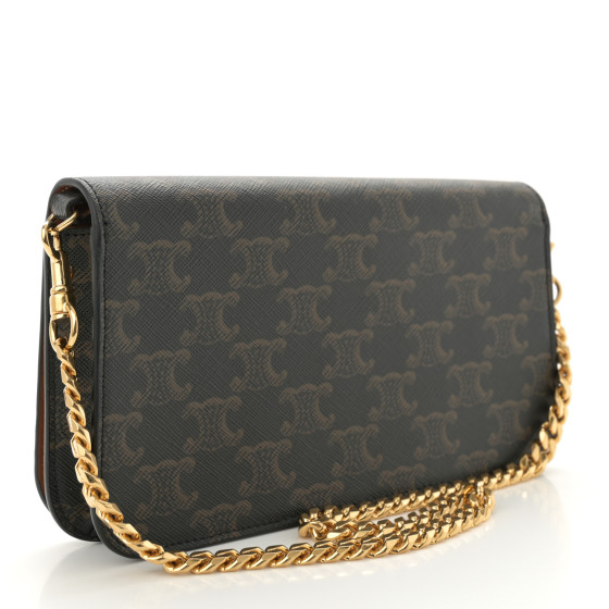 CELINE Triomphe Canvas Multipochette Tan 1638502 | FASHIONPHILE