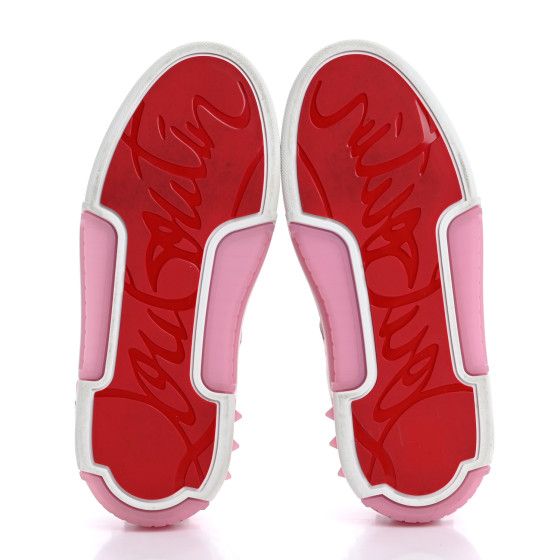 CHRISTIAN LOUBOUTIN Calfskin Spike Astroloubi Donna Low Top