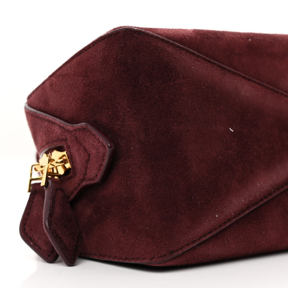 ショルダーバッグ・ポシェット ALAIA Teckel Small suede shoulder bag ROUGE GRENAT Le Teckel Small suede shoulder bag in burgundy - Alaia