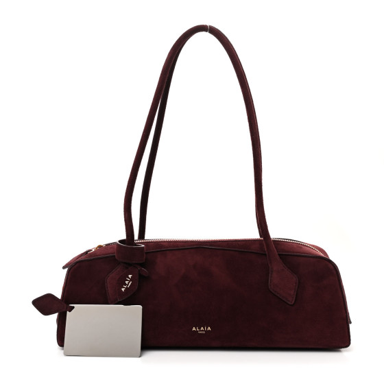 ショルダーバッグ・ポシェット ALAIA Teckel Medium leather shoulder bag ROUGE GRENAT Le Teckel Small leather shoulder bag in red - Alaia | Mytheresa