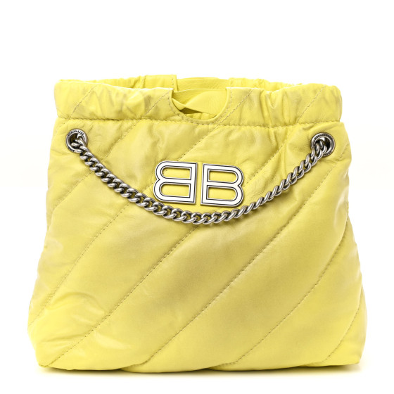 バレンシアガ☆CRUSH Quilted Plus Small Tote BALENCIAGA Crushed Calfskin Quilted Crush Small Tote Bag