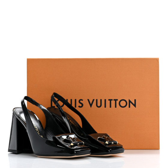 Louis Vuitton ブラック ハイヒールミュール　36サイズ Louis Vuitton W Shoe Size 36 '17 Medallion Logo Block Heel