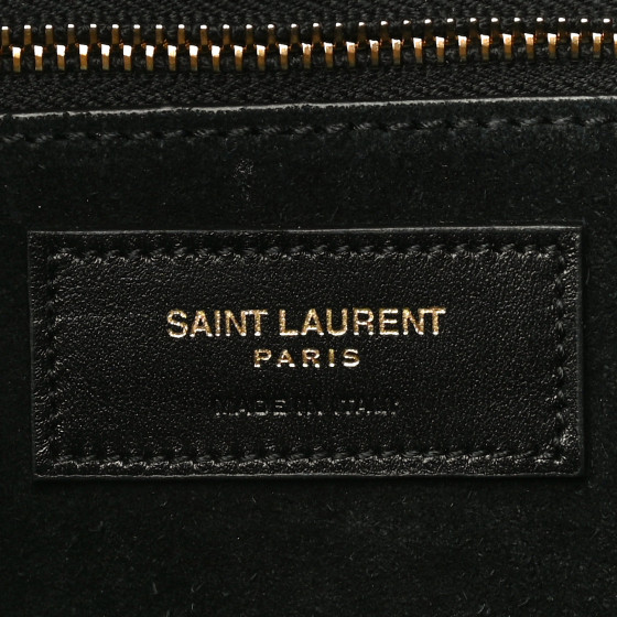 【中古】 La Boheme： Noir Shaper’sHal SAINT LAURENT Smooth Calfskin Le 5 A 7 Hobo Black 888325