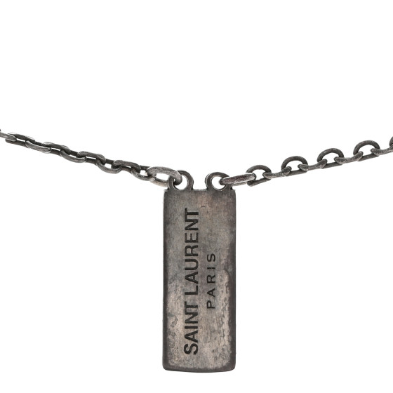 【関税＆送料込み】Saint Laurent Charm-Detail Chord Necklac Saint Laurent Cord Necklace (All New In) IFCHIC.COM