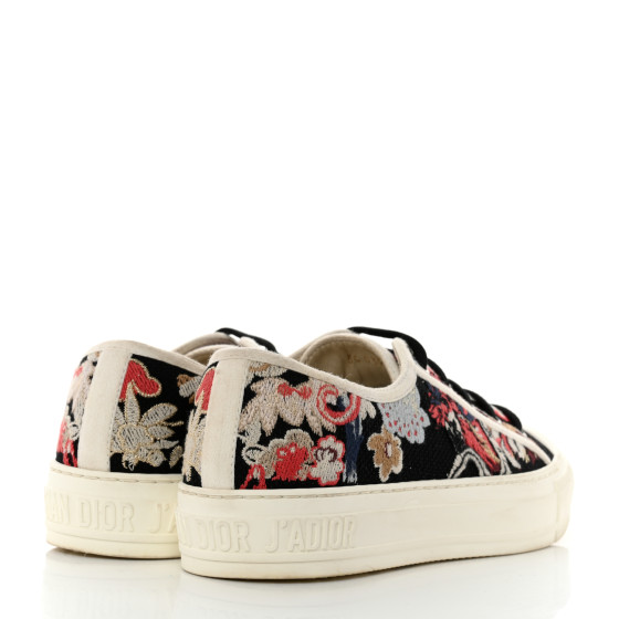 CHRISTIAN DIOR Cotton Floral Pop Embroidered Walk'N'Dior Low