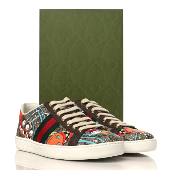 GUCCI X DISNEY GG Supreme Monogram Web Donald Duck Womens