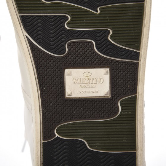 靴 VALENTINO 39.5 VALENTINO GARAVANI Metallic Calfskin Rockstud Ankle Wrap
