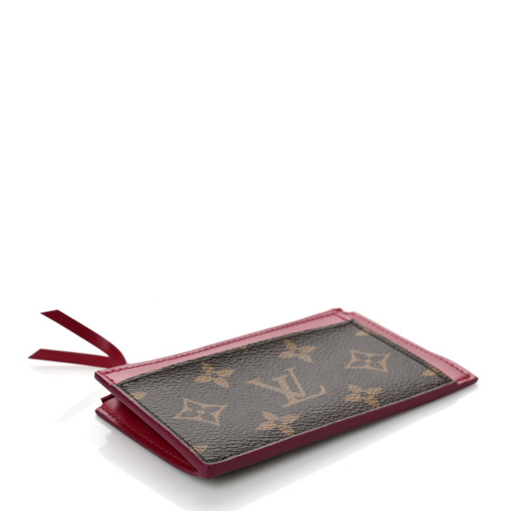 【Louis Vuitton】 Card Holder Monogram Fuchsia LOUIS VUITTON Monogram Card Holder Fuchsia 1683477
