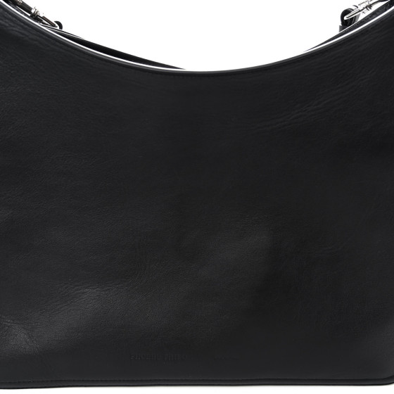 PHOEBE PHILO Calfskin Gig Bag Black 1396459 | FASHIONPHILE