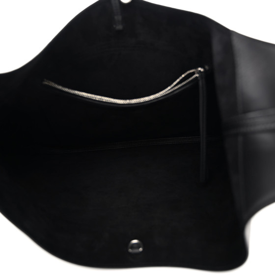 PHOEBE PHILO Calfskin Bean Bag Black 1396464 | FASHIONPHILE
