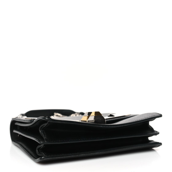 FENDI Vitello Liberty Lucido Metal Monster Eyes Studded
