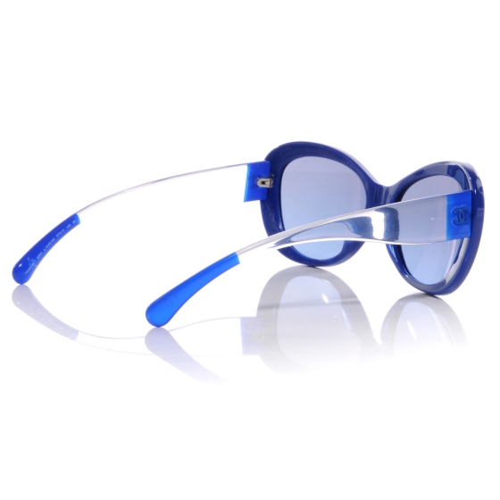 CHANEL シャネル サングラス 5264-A ネイビー CHANEL CC Logo Sunglasses 5264 Blue 64699 | FASHIONPHILE